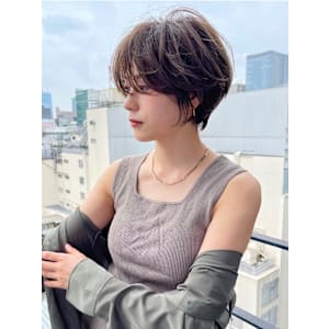 丸顔面長40代50代×絶壁解消大人美人ショートパーマ 安　 - BUMP GINZA【バンプ ギンザ】掲載中