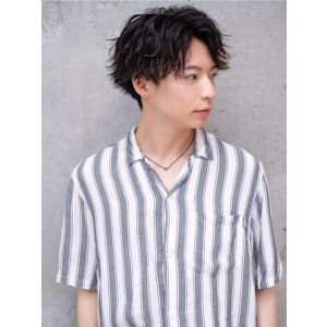 20代・30代_ラフパーマ風メンズヘア