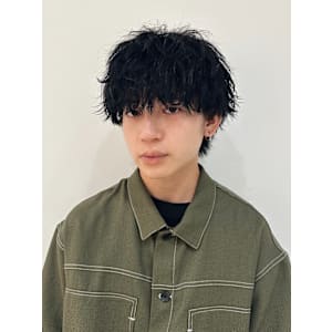 マッシュ×スパイラルパーマ