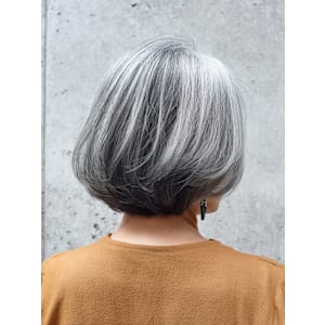 グレイヘアボブスタイル - PASSION 仙台中山店【パッションセンダイナカヤマテン】掲載中