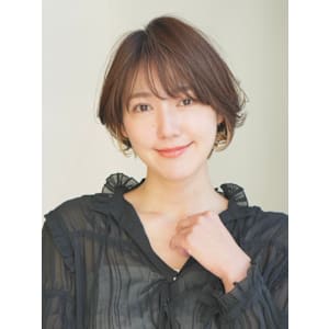 ショート・ボブ/丸顔/前髪あり/絶壁解消/40代/50代/ - INCEPTION  GINZA 銀座【インセプション】掲載中