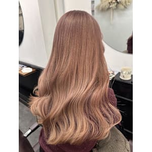 サーモンピンクカラー/ピンクカラー/ハイトーンカラー/元町 - AO。【アオ】掲載中