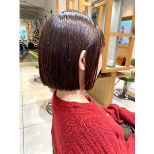 ボブ×ダークブラウン - EARTH/M 新小岩店【ヘアメイクアースモード  シンコイワテン】掲載中