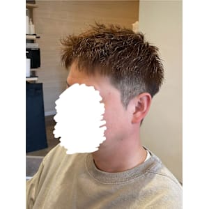 メンズアップバングショート