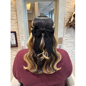 リボンが映える♪編み込みハーフアップ - VISAGE plus【ヴィサージュ プラス】【ヴィサージュ プラス】掲載中