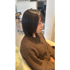 顔まわりレイヤー/ボブ/地毛風カラー/暗髪/艶髪 - hair resort lachiq R+【ヘアーリゾート ラシック アールプラス】【ヘアーリゾート ラシック アールプラス】掲載中