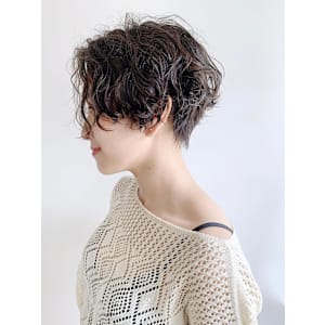 【morio成増 セリザワ】ショートボブ パーマ - モリオ・フロム・ロンドン成増店【モリオフロムロンドンナリマステン】掲載中