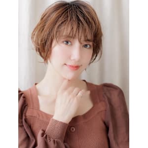 大人ガーリー小顔フェザーショートマッシュパーマ30代40代 - mod's hair【モッズヘア】上尾/上尾西口店【モッズヘア アゲオ アゲオニシグチテン】掲載中