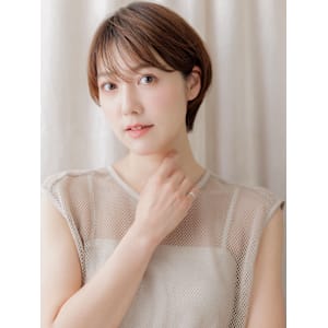 ウォームブラウン大人美人耳掛け小顔丸みショート30代40代 - mod's hair【モッズヘア】越谷/越谷西口店【モッズヘア コシガヤ コシガヤニシグチテン】掲載中