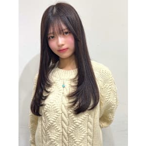 ロングレイヤー 髪質改善 ダークグレージュ 艶カラー 20代 - Ai WilL【アイウィル】掲載中