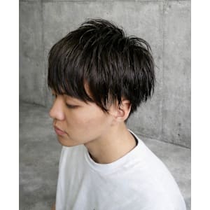 ツーブロックマッシュレイヤースタイル