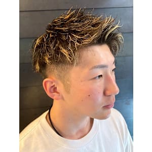 メンズカット ツーブロック メンズパーマ ハイライト - 全室完全個室 THIS IS BARBER 4th【ディスイズバーバーフォース】掲載中