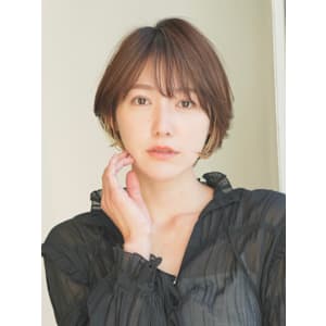 ショート・ボブ/丸顔/前髪あり/絶壁解消/40代/50代/ - INCEPTION  GINZA 銀座【インセプション】掲載中
