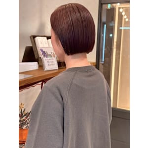 髪質改善 ブラウンカラー 大人ボブ 艶髪 透明感カラー - atelier.神戸三宮店【アトリエ】【アトリエ コウベサンノミヤテン】掲載中