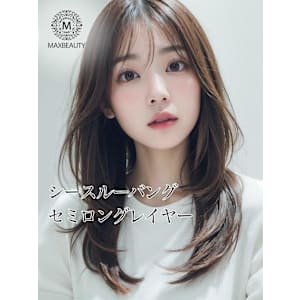 シースルーバングセミロングレイヤー☆銀座/東京駅 - MAXBEAUTY GINZA【マックスビューティーギンザ】掲載中