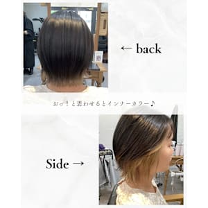 ≪お客様スタイル≫ おっ!と思わせるとインナーカラー - chan.【チャンドット】掲載中