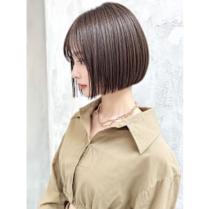 透明感ココアベージュ◎小顔見せ切りっぱなしショートボブp1 - COVER HAIR & SPA bliss【カバーヘア アンド スパ ブリス】浦和/浦和西口店【カバー ヘア アンド スパ ブリス ウラワ ウラワニシグチテン】掲載中