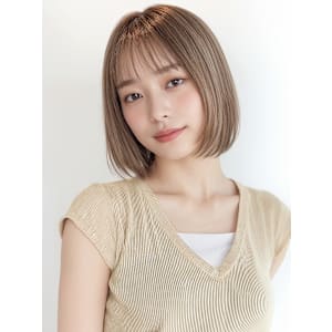 ツヤ髪パールベージュ小顔切りっぱなしボブp1ウォームブラウン - COVER HAIR bliss【カバーヘア ブリス】戸田公園/戸田公園西口店【カバーヘアブリス トダコウエン トダコウエンニシグチテン】掲載中