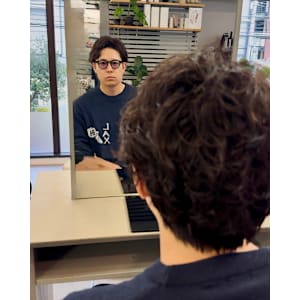 メンズアップバングパーマ★