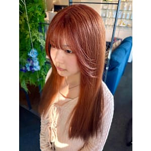 【W_SALON 河原町】オレンジブラウン/透明感カラー - W_SALON【ダブル アンダーバー サロン】掲載中
