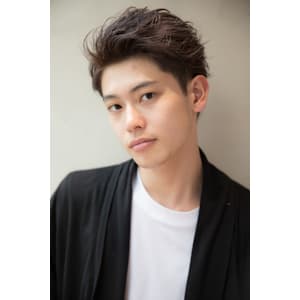 アップバングスタイル×アースカラー×30代/40代