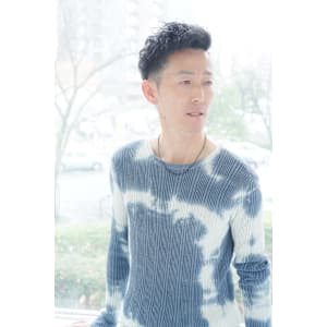 すっきりツーブロック×アッシュブラック×30代/40代