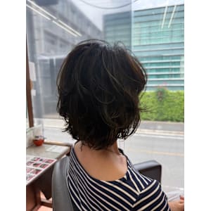 ボブ×パーマスタイル