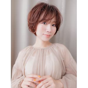 ミルクティーピンクボルドーカラーマッシュパーマ30代40代 - COVER HAIR bliss【カバーヘア ブリス】上尾/上尾西口店【カバーヘアブリス アゲオ アゲオニシグチテン】掲載中