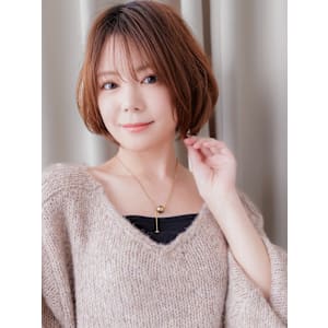 シースルーバングシャンパンベージュマッシュボブ30代40代 - COVER HAIR bliss【カバーヘア ブリス】上尾/上尾西口店【カバーヘアブリス アゲオ アゲオニシグチテン】掲載中