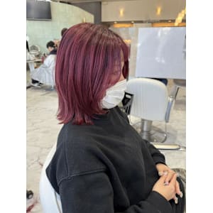 ダブルカラー／ウルフカット／ブリーチ／レッドカラー - HEARTS hair's五日市店【ハーツヘアーズイツカイチテン】掲載中