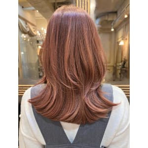 ピンクブラウン/ミディアムレイヤー/バタフライレイヤー - Blanche by artina 川崎店【ブランシュ　バイ　アルティナ カワサキテン】掲載中