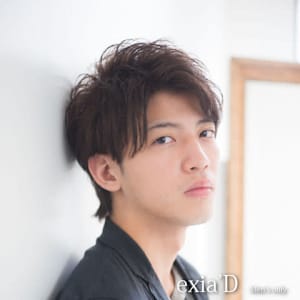 バングが長めでカッコいい×アッシュブラック×30代/40代