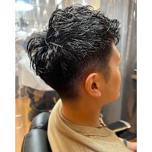 大人気の朝のセットが楽になるパーマ 刈り上げショート - メンズサロン エクシア～brat～【メンズサロン エクシアブラト】掲載中