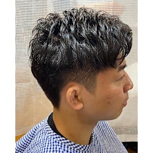 2ブロショートパーマ 刈り上げショート - メンズサロン エクシア～brat～【メンズサロン エクシアブラト】掲載中