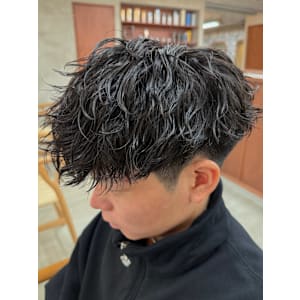 ツイストスパイラル前下りマッシュ無造作パーマ波巻きパーマ - QOL villa mens salon 立川北口【クオル ヴィラ メンズサロンタチカワ】掲載中
