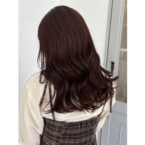 暖色系 髪質改善 ブラウンベージュカラー セミロング 艶髪 - CAPA south 春日・大野城店【キャパサウス】掲載中