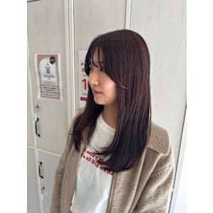 ローレイヤーとボルドーカラーで艶髪に。 - Jlica hair サンフラワー通り【ジェリカヘアー】【ジェリカヘアーサンフラワードオリ】掲載中