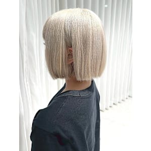 【ChaoMICHI yuika】ハイトーン ブリーチ ボブ - 岡山髪質改善美容室 hair studio Chao by MICHI 【ヘアースタジオチャオ】【オカヤマカミシツカイゼンビヨウシツヘアースタジオチャオバイミチ】掲載中