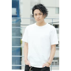 ちょっと強めロングパーマ×アッシュブラック×30代/40代