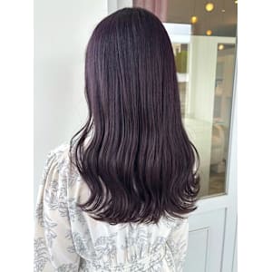 ラベンダーグレージュ 暗髪ヘア ゆる巻きロングヘア 髪質改善 - CAPA south 春日・大野城店【キャパサウス】掲載中