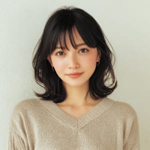 フェイスレイヤー/くびれレイヤー/外はねミディアム - hair MOSS【ヘアーモス】掲載中