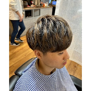 メッシュ×ニュアンスパーマ