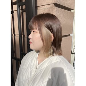 インナーカラーボブ/ブリーチカラー/ボブ/ボブヘア - AO。【アオ】掲載中