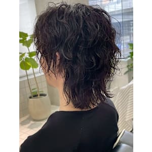 ミディアムウルフ メンズパーマ 束感 スパイラルパーマ - MENS SALON RUGGED 大野城店【メンズサロンラギッドオオノジョウテン】掲載中