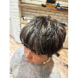 コントラストハイライト/アッシュグレー/下赤塚