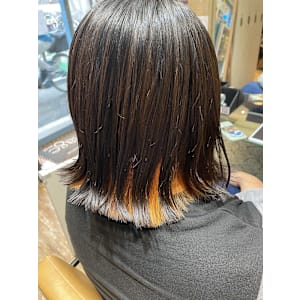 インナーカラー/オレンジ/外ハネ - Sepiage sept【セピアージュ セプト】掲載中