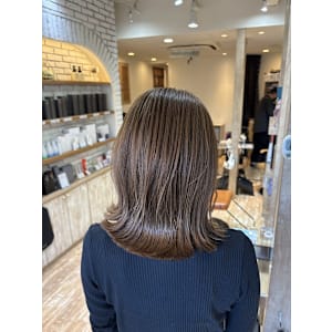 ハイライト/ベージュ/外ハネ/下赤塚/東武練馬