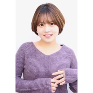 簡単スタイリング前下がりショートボブ