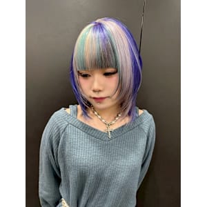 セクションカラー　デザインカラー　ケアブリーチカラー - Null 原宿店 デザインカラー/ダブルカラー【ヌルハラジュクテン デザインカラー ダブルカラー】掲載中