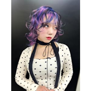 オーダーメイド　デザインカラー　ケアブリーチカラー　ウルフ - Null 原宿店 デザインカラー/ダブルカラー【ヌルハラジュクテン デザインカラー ダブルカラー】掲載中